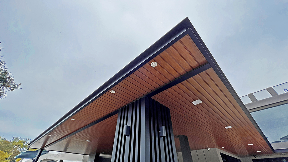 Woodgrain Aluminium Strip Ceiling